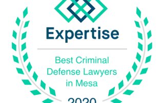 Expertise's Best Criminal Defense Lawyers in Mesa 2020 Award