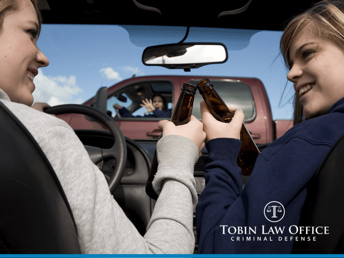  Two teen girls driving under the influence and not paying attention to the road, they will confront the consequences of Underage DUI charges