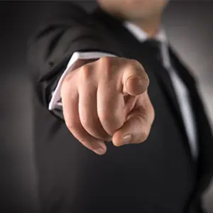 threat-web Man pointing In Misdemeanor Threatening and Intimidating manner